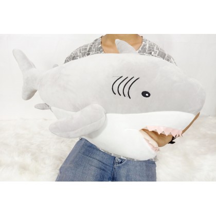 {M'SIA STOCK} Big Shark SoftToys/PlushToys/KidsToys 70cm 暖手鲨鱼娃娃玩具公仔70厘米 Patung Beruang {M'SIA STOCK} Big Shark SoftToys/PlushToys/KidsToys 70cm 暖手鲨鱼娃娃玩具公仔70厘米 Patung Beruang