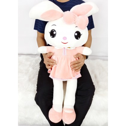 FLOWER SKIRT RABBIT SOFTTOYS/PLUSHTOYS/KIDSTOYS/DOLL 60CM 花裙兔子娃娃玩具公仔60厘米