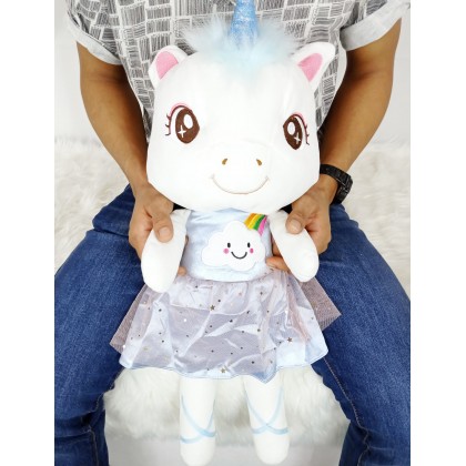 {M'SIA STOCK} Unicorn SoftToys/PlushToys/KidsToys 50cm 穿裙独角马娃娃玩具公仔50厘米 Patung Beruang {M'SIA STOCK} Unicorn SoftToys/PlushToys/KidsToys 50cm 穿裙独角马娃娃玩具公仔50厘米 Patung Beruang
