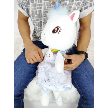 {M'SIA STOCK} Unicorn SoftToys/PlushToys/KidsToys 50cm 穿裙独角马娃娃玩具公仔50厘米 Patung Beruang {M'SIA STOCK} Unicorn SoftToys/PlushToys/KidsToys 50cm 穿裙独角马娃娃玩具公仔50厘米 Patung Beruang