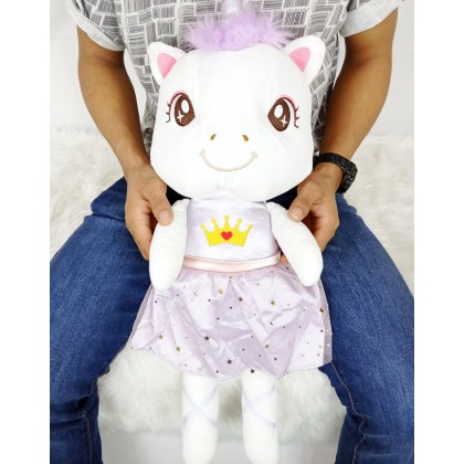 {M'SIA STOCK} Unicorn SoftToys/PlushToys/KidsToys 50cm 穿裙独角马娃娃玩具公仔50厘米 Patung Beruang {M'SIA STOCK} Unicorn SoftToys/PlushToys/KidsToys 50cm 穿裙独角马娃娃玩具公仔50厘米 Patung Beruang