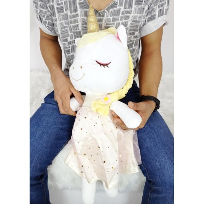 {M'SIA STOCK} Unicorn SoftToys/PlushToys/KidsToys 50cm 穿裙独角马娃娃玩具公仔50厘米 Patung Beruang {M'SIA STOCK} Unicorn SoftToys/PlushToys/KidsToys 50cm 穿裙独角马娃娃玩具公仔50厘米 Patung Beruang