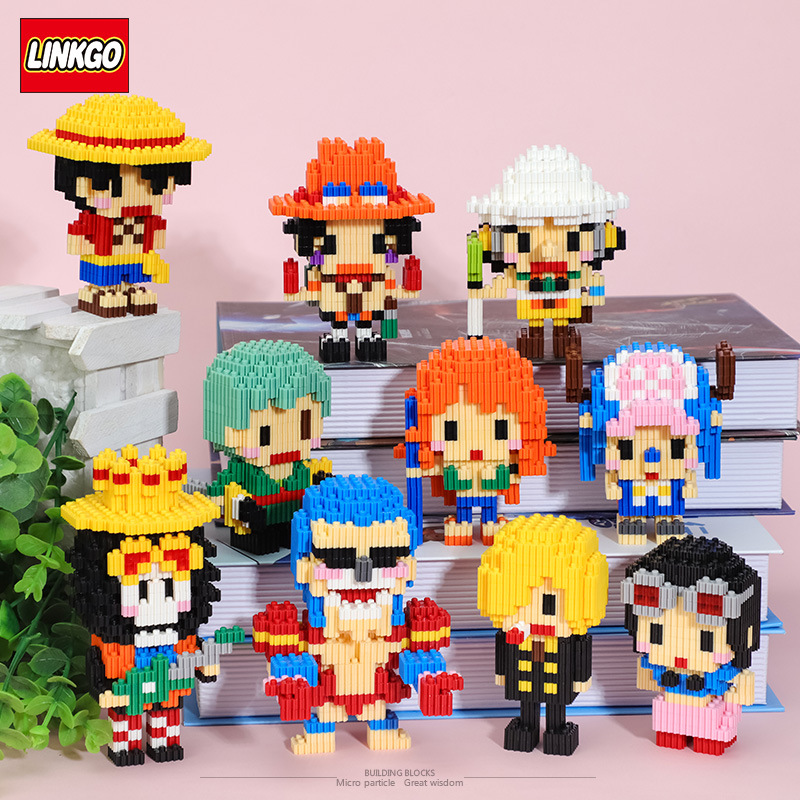  M SIA STOCK One Piece Luffy Zoro Diamond Nano Block Mini Blocks Lego 
